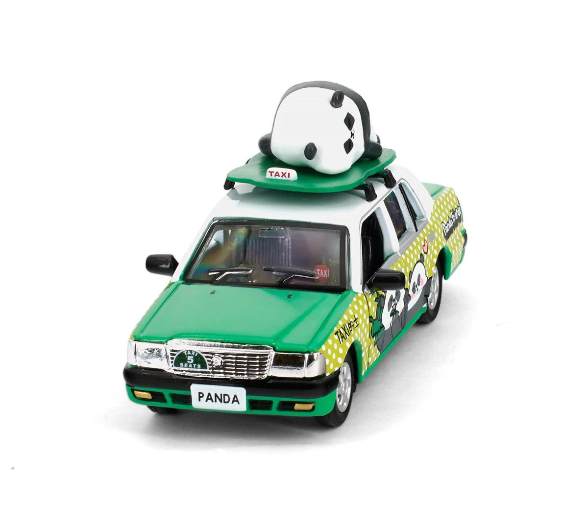 Tiny City Die-cast 1/64 - Tiny x Panda Friends Toyota Crown Comfort Taxi (NT)