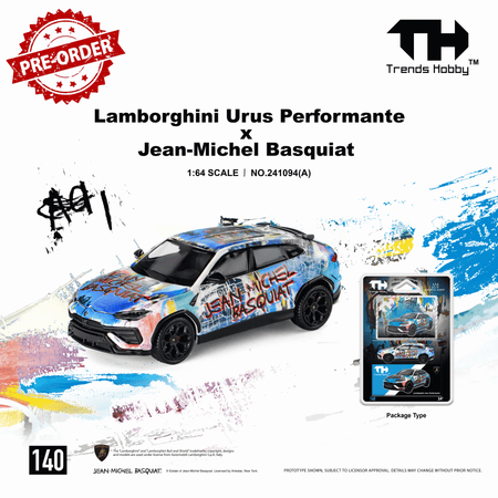 (Pre-order) Trends Hobby 1/64 Lamborghini Urus Performance & Basquiat White