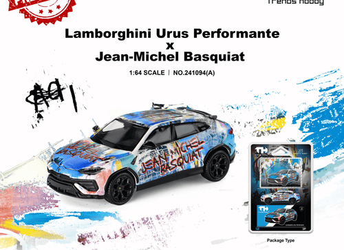 Load image into Gallery viewer, (Pre-order) Trends Hobby 1/64 Lamborghini Urus Performance &amp; Basquiat White
