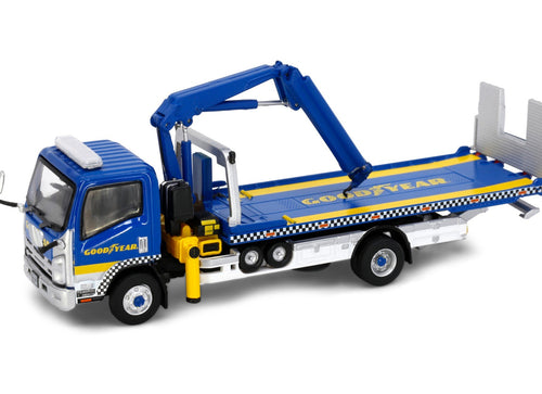 Load image into Gallery viewer, Tiny City Die-cast Model Car - ISUZU N Series Flatbed Tow Truck w/ Crane Good Yr
