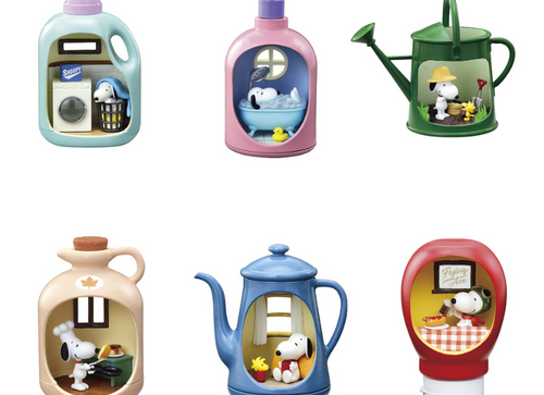 Load image into Gallery viewer, RE-MENT Snoopy's Life in a Bottle 6pcs Complete Box Full Set
