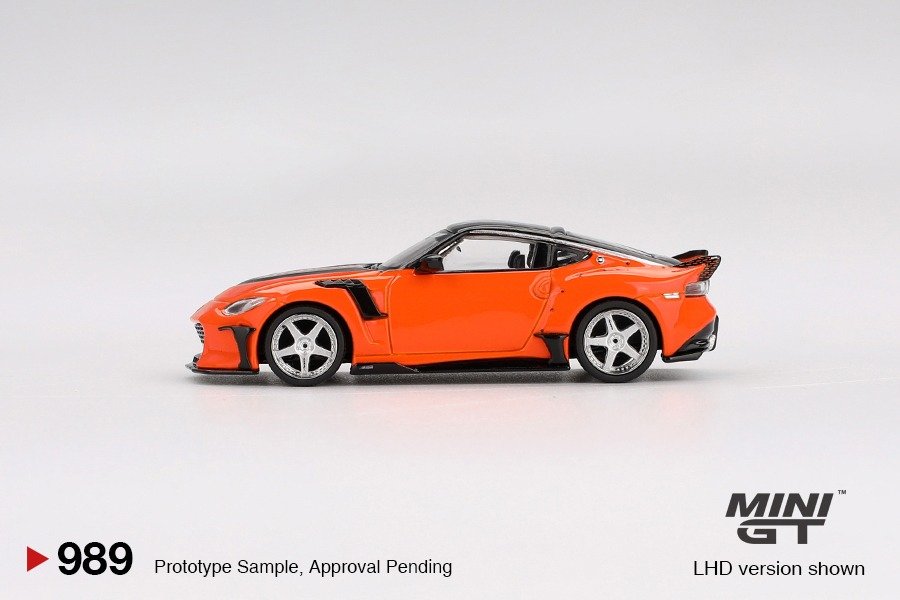 Mini GT #989 Nissan Z VeilSide FFZ400 Orange LHD Diecast Model Car