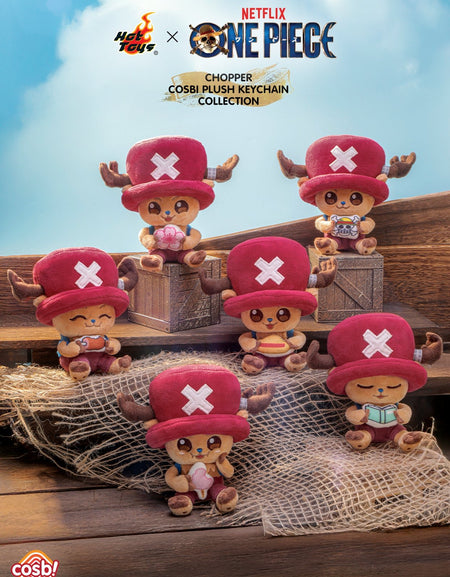 Hot Toys One Piece - Chopper Cosbi Plush Keychain Collection Set (Full set of 6)