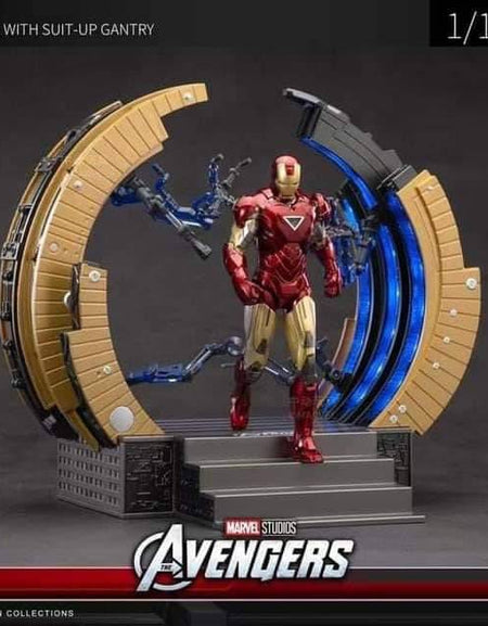 ZD Toys Marvel Avengers 1/10 MK6 With Suit-up Gantry Action Figure Set