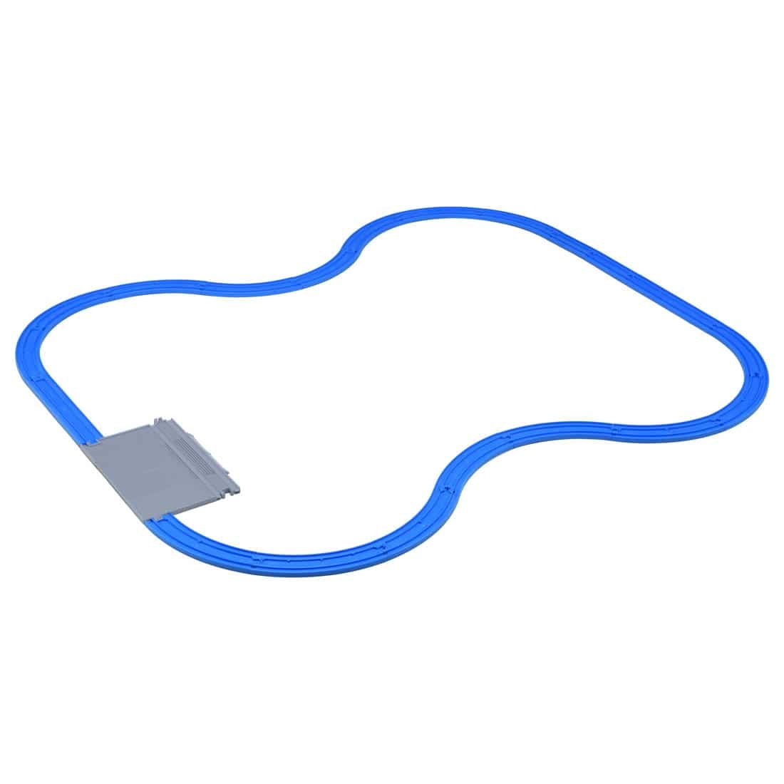 Takara Tomy Plarail Train Accessory - Straight and Curved Start Rail Set (step1)