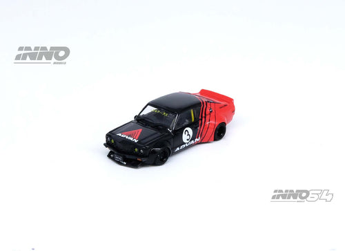 Load image into Gallery viewer, INNO64 MODELS 1/64 LBWK MAZDA RX3 SAVANNA "ADVAN LIVERY" Model Car
