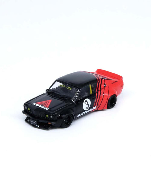 Load image into Gallery viewer, INNO64 MODELS 1/64 LBWK MAZDA RX3 SAVANNA &quot;ADVAN LIVERY&quot; Model Car
