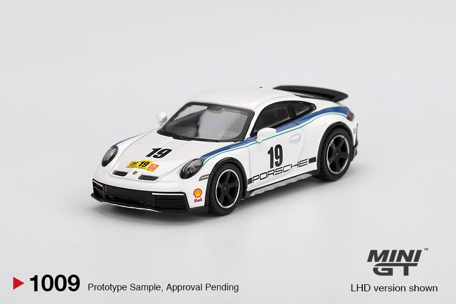 Mini GT #1009 Porsche 911 Dakar Rally 1974 RHD Diecast Model Car