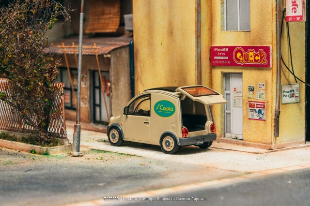 Tarmac Works Nissan S-Cargo Presentation Model Car+Trading Cards SET