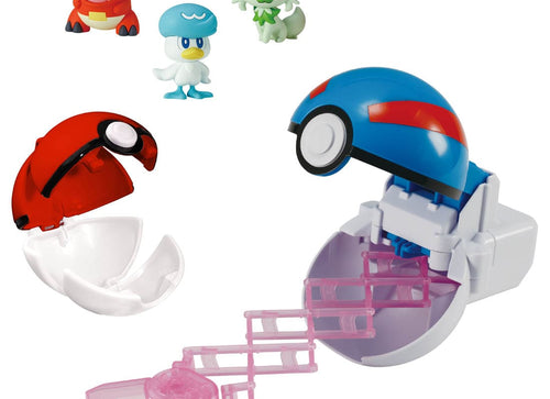 Load image into Gallery viewer, Takara Tomy Pokemon set - Moncolle Pokederuz &amp; Poketoruz &amp; 3 Figures SEt
