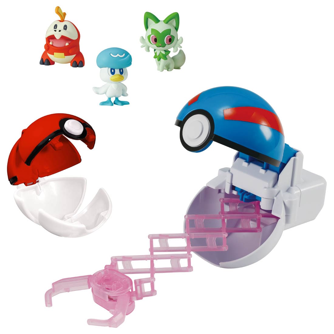 Takara Tomy Pokemon set - Moncolle Pokederuz & Poketoruz & 3 Figures SEt