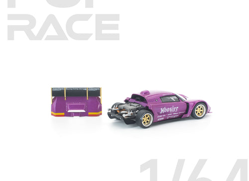 Load image into Gallery viewer, (Pre-order) POPRACE 1/64 PANDEM LOTUS ELISE PURPLE Model Car #PR640448
