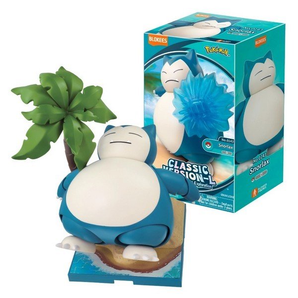 Blokees Pokemon Classic Version-L Snorlax Buildable Action Figure Model Kit