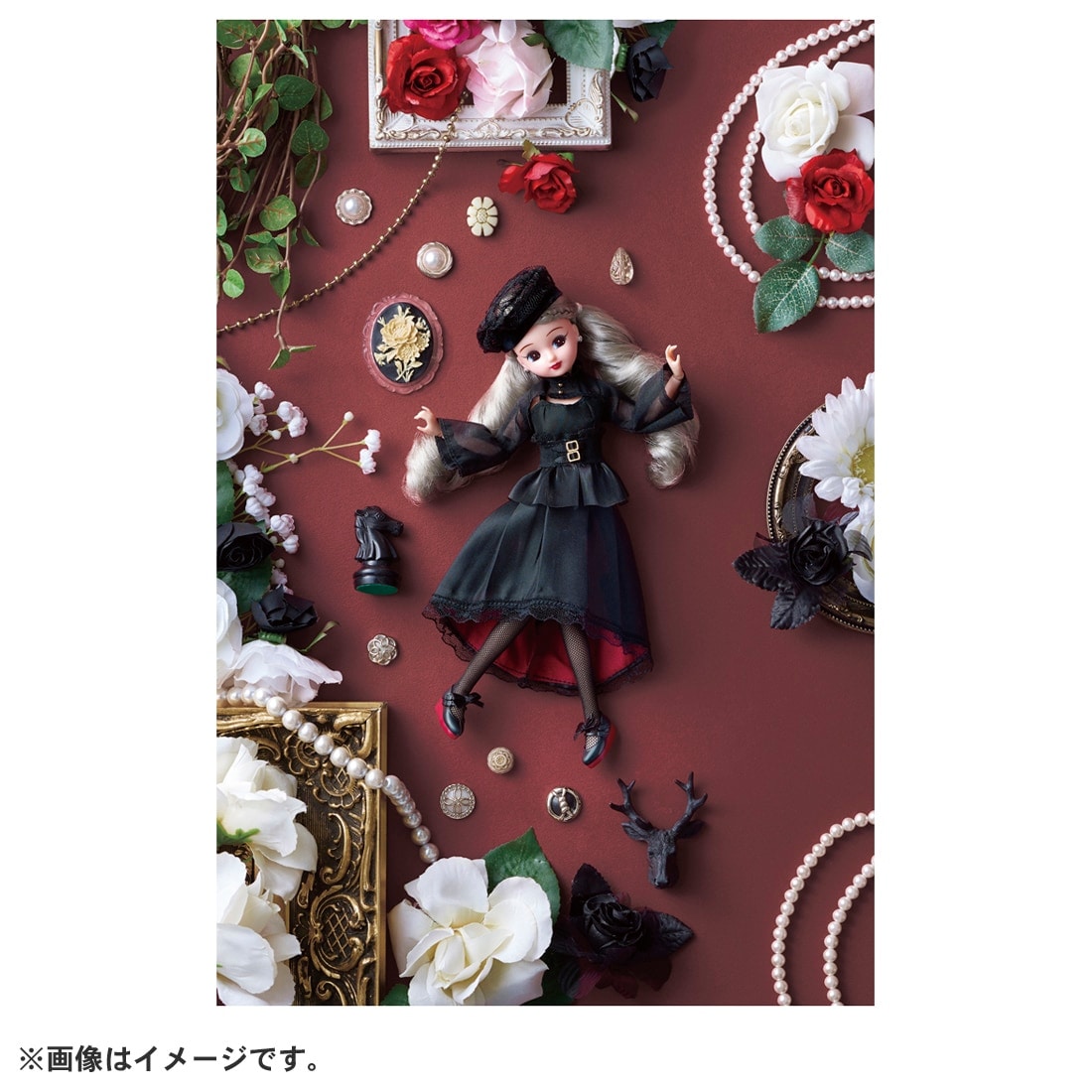 Takara Tomy Licca-chan Doll - Stylish Licca Photogenic Licca Gothic Noir