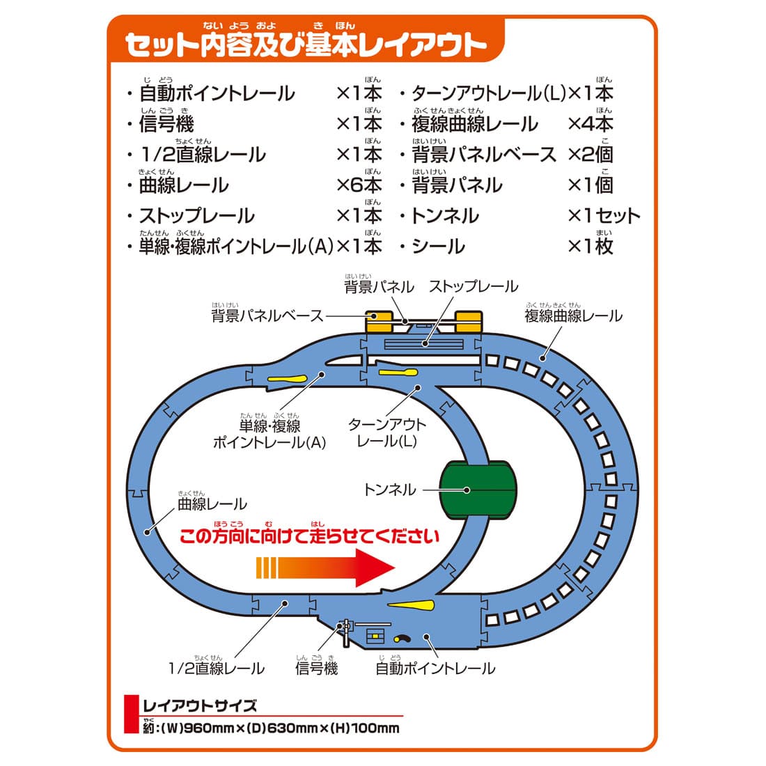 Takara Tomy Plarail Train Series Play Set - Automatic Point Rail Kit