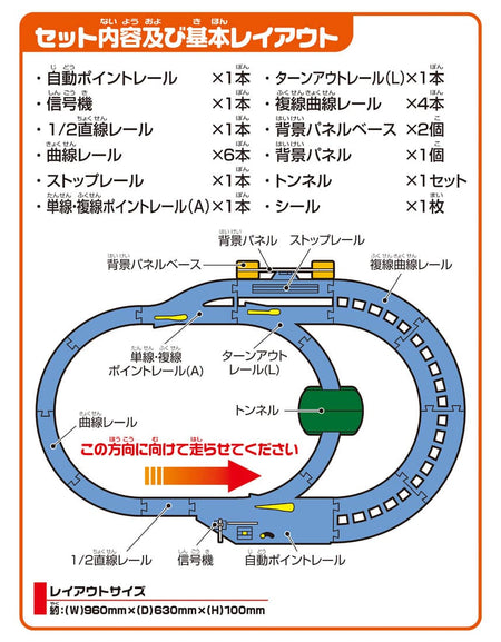 Takara Tomy Plarail Train Series Play Set - Automatic Point Rail Kit