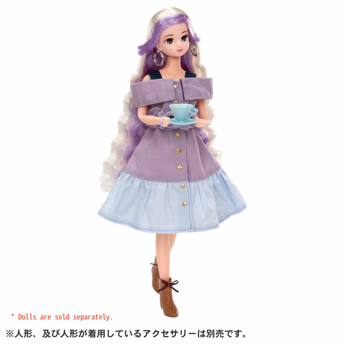 Takara Tomy Licca Chan Doll Dress -Chill Cafe Time Wear (NO DOLL)