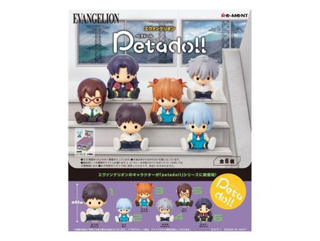 Re-Ment Evangelion Petadoll Mini Figures Full Set of 6 Figure Set