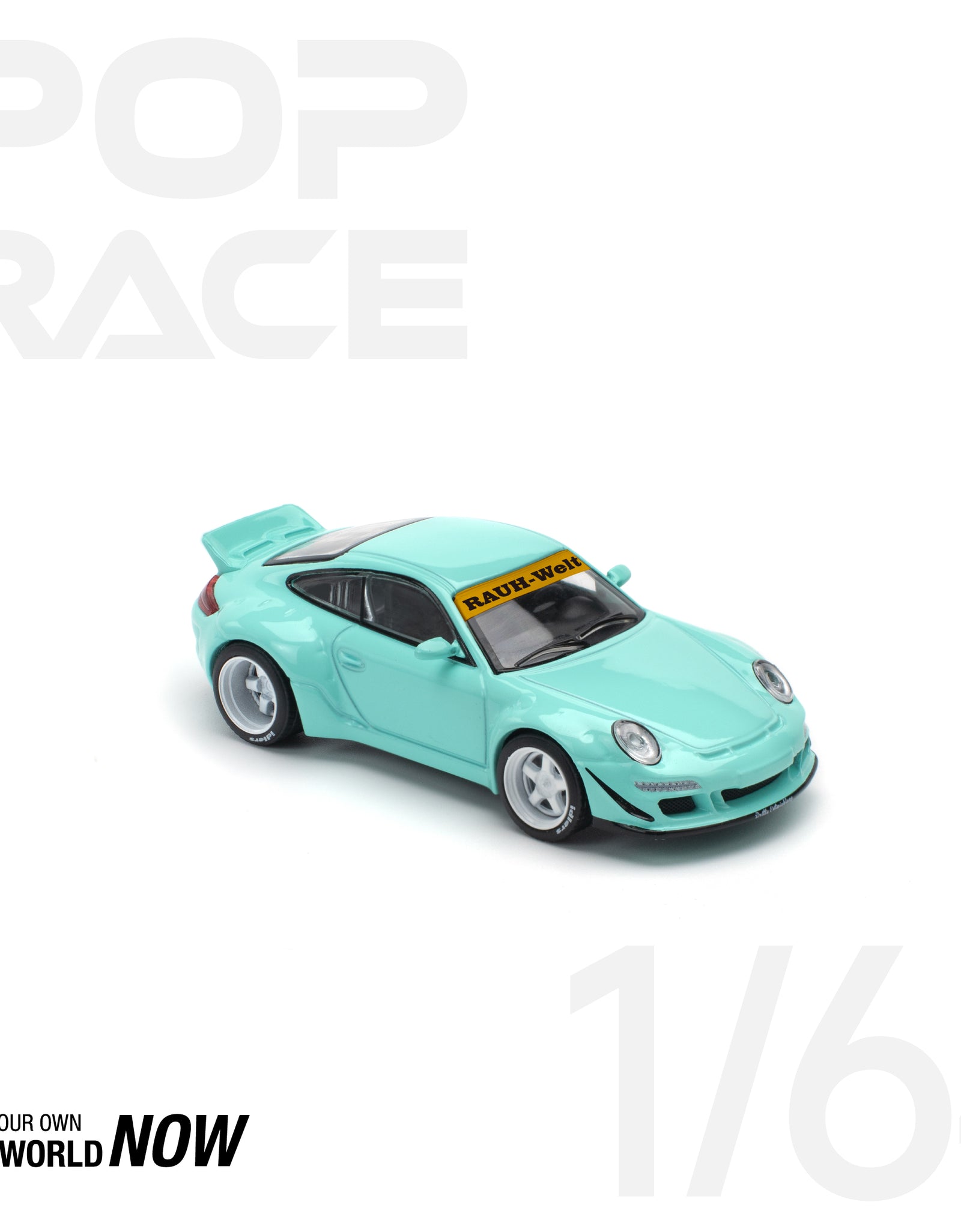 POPRACE 1/64 RWB 997 BLUE Diecast Model Car