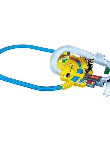 Takara Tomy Plarail Let`s Play with Tomica! Kankan Railroad Crossing Playset