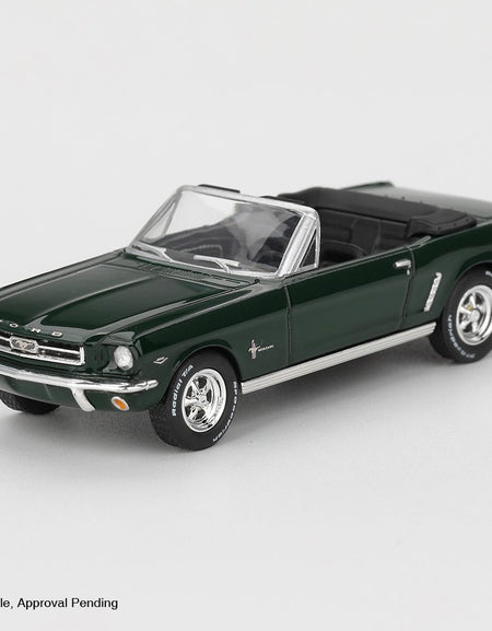 MINI GT #1166 Ford Mustang Convertible 1964 Highland Green Model Car