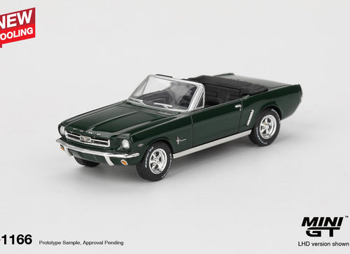 Load image into Gallery viewer, MINI GT #1166 Ford Mustang Convertible 1964 Highland Green Model Car
