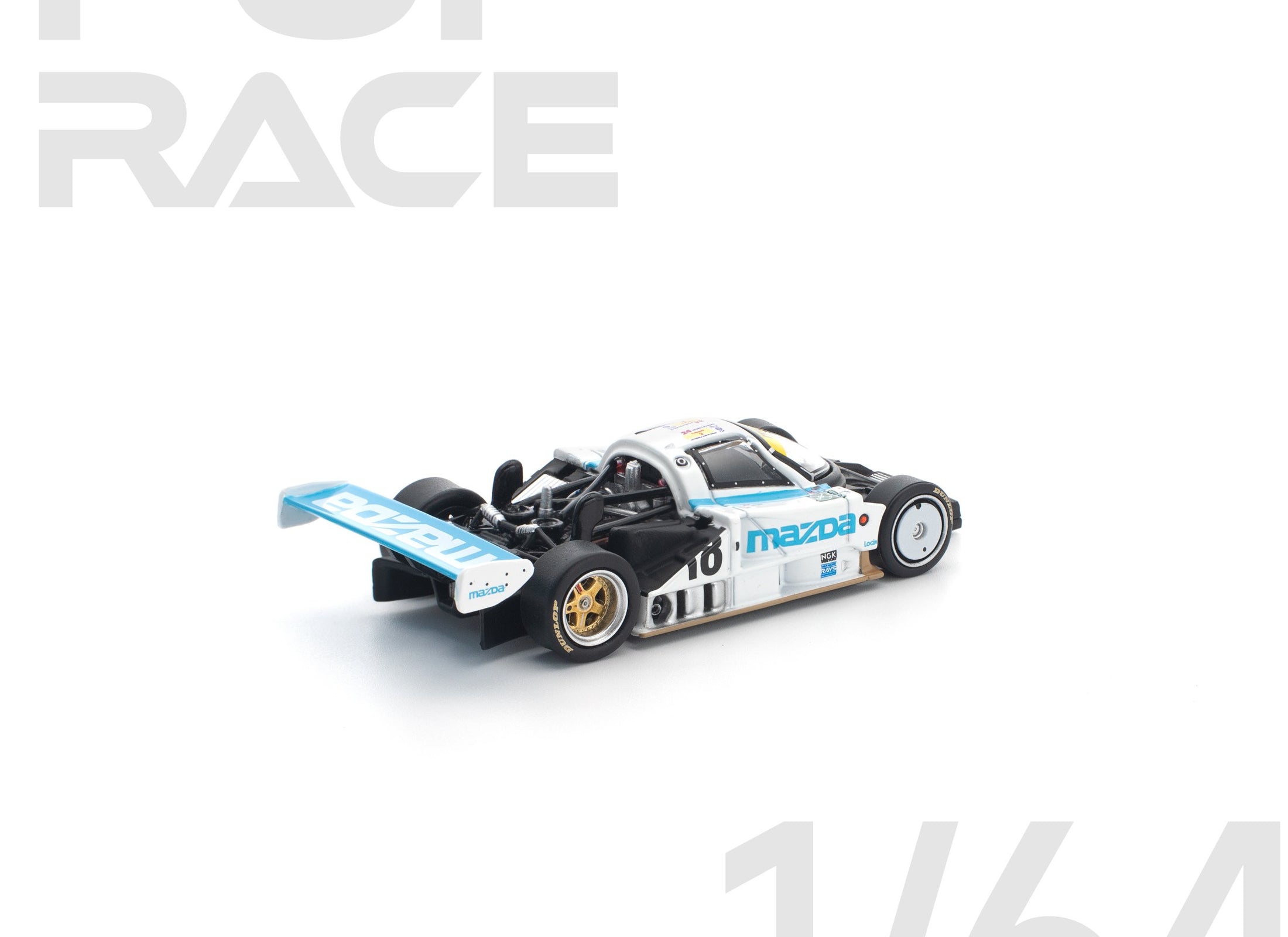 (Pre-order) POP RACE 1/64 MAZDA 787B 1991 LE MANS 24HRS #18 Diecast #PR640446
