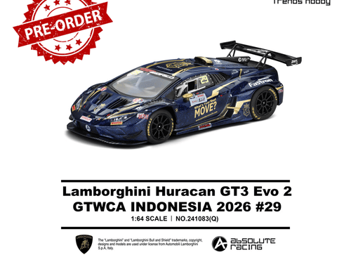Load image into Gallery viewer, (Pre-order) Trends Hobby 1/64 - #241083(Q) Lamborghini Huracan GT3 EVO2 - GTWCA
