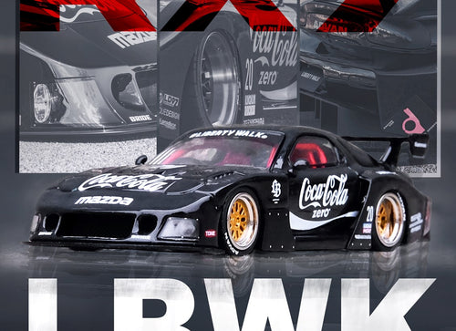 Load image into Gallery viewer, INNO64 X Tiny 1/64 MAZDA RX7 (FD3S) LB-SUPER SILHOUETTE - Coca Cola
