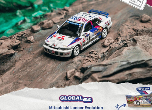 Load image into Gallery viewer, (Pre-order)Tarmac Works 1/64 Mitsubishi Lancer Evolution Hong Kong Beijing Rally
