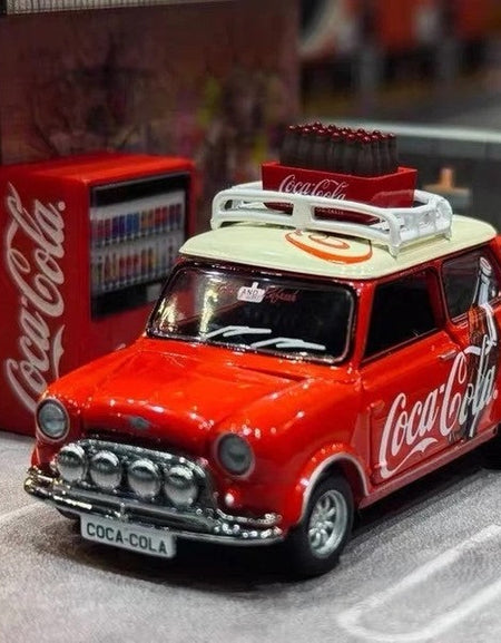 Tiny City Die-cast Model Car - 1/50 Mini Cooper Machine Coca-Cola #COKE124