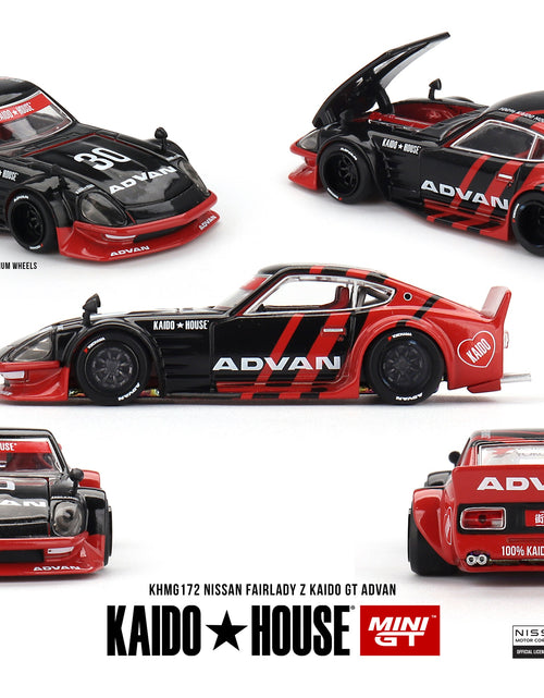Load image into Gallery viewer, Kaido House X Mini GT 1/64 Nissan Fairlady Z Kaido GT ADVAN
