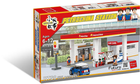 Royal Toys City Story RTS8 China Petroleum Gas Station Building Block 538pc