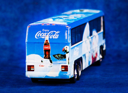 Load image into Gallery viewer, Tiny City Die-cast Model Car - 96A3 Single Deck Bus "COCA COLA Polar Bear"
