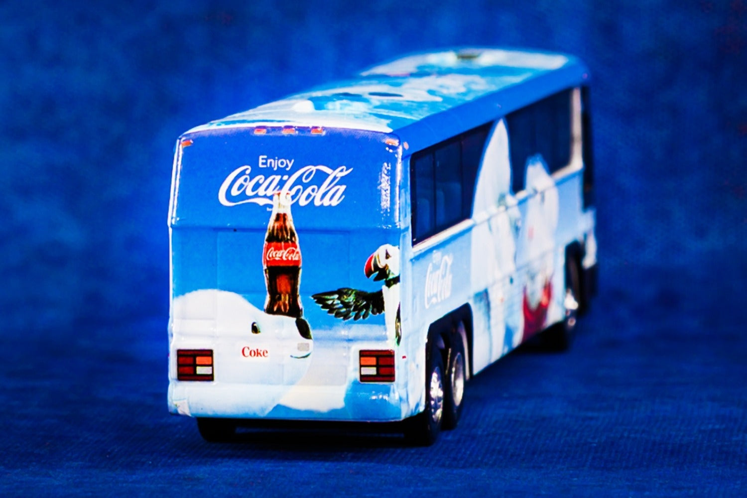 Tiny City Die-cast Model Car - 96A3 Single Deck Bus "COCA COLA Polar Bear"
