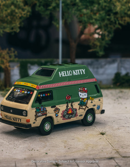 Load image into Gallery viewer, Tarmac Works 1/64 Volkswagen T3 Van Hello Kitty Camping Model Car
