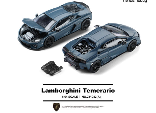 Load image into Gallery viewer, (Pre-order) Trends Hobby 1/64  Diecast Lamborghini Temerario- Matte Blue
