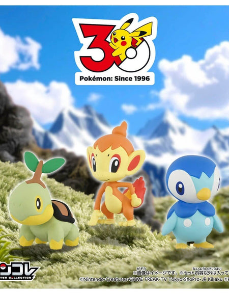 Takara Tomy Pokemon 30th Anniversary Monster Collection Set for Journey Sinnoh