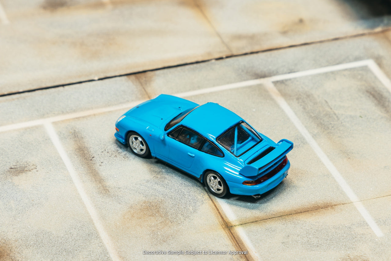 (Pre-order) Tarmac Works 1/64 Porsche 911 993 Cup Riviera blue Diecast Model Car