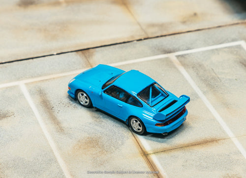 Load image into Gallery viewer, (Pre-order) Tarmac Works 1/64 Porsche 911 993 Cup Riviera blue Diecast Model Car
