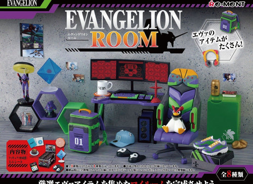 Load image into Gallery viewer, Re-ment Evangelion Room 8pcs Complete Box Collection
