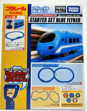 Load image into Gallery viewer, Takara Tomy Plarail Train Asia Starter Set - Blue Flyner
