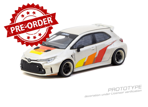 Load image into Gallery viewer, (Pre-order) Tarmac Works 1/64 Toyota GR Corolla Widebody Beige Global64
