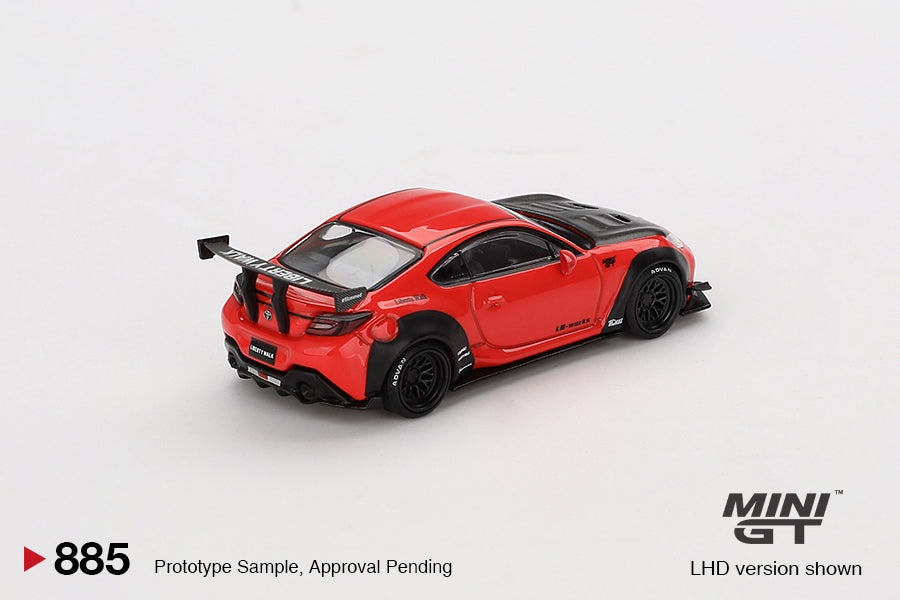 Mini GT #885 1/64 Toyota GR86 LB Nation Red LHD Diecast Model Car