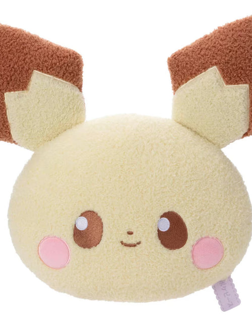 Load image into Gallery viewer, Takara Tomy Arts Pokemon Pokepeace Plush Face Cushion Pichu 33cm
