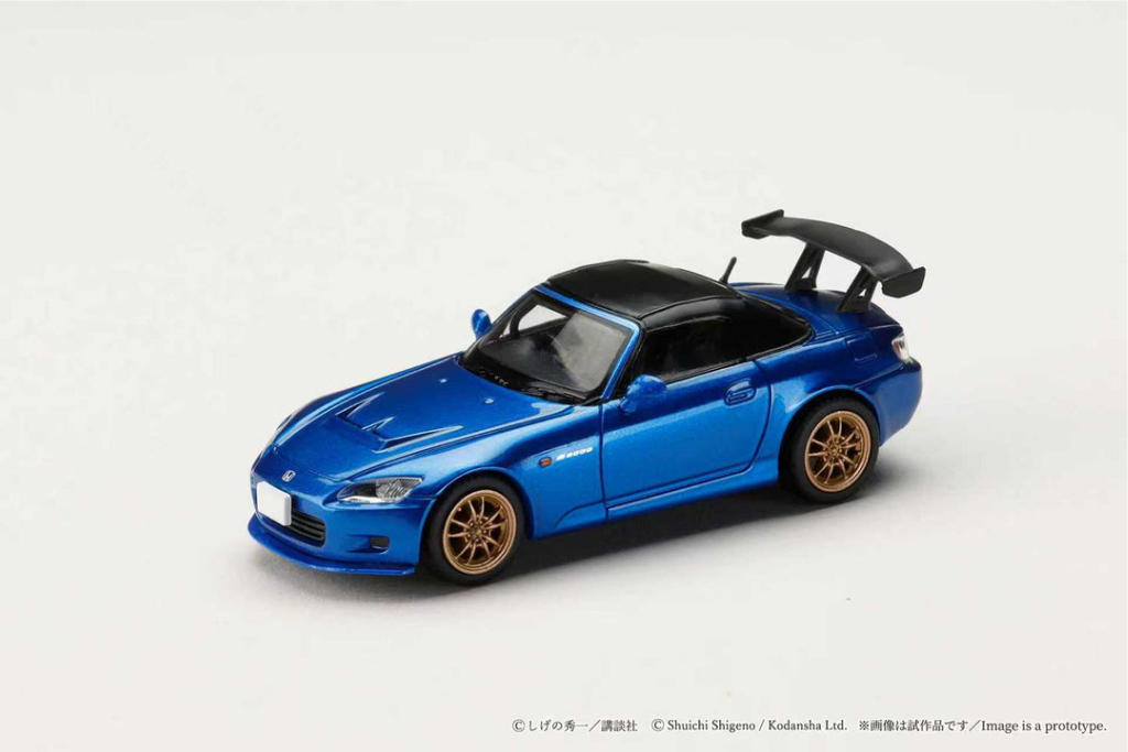 (Pre-order) Hobby JAPAN 1/64 Honda S2000 Initial D Joshima VS Fujiwara Blue
