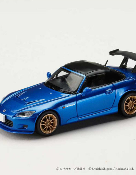 (Pre-order) Hobby JAPAN 1/64 Honda S2000 Initial D Joshima VS Fujiwara Blue
