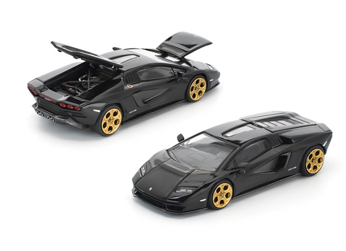 Load image into Gallery viewer, (Pre-order) POPRACE 1/64 LAMBORGHINI COUNTACH LPI 800-4 DEEP BLACK Model Car
