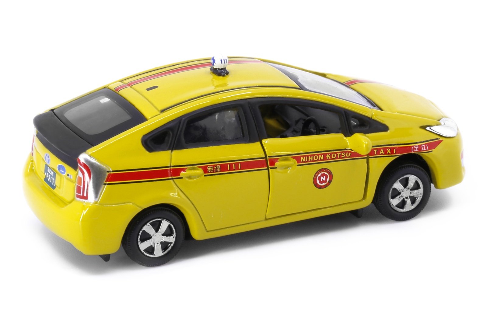 Tiny City JP8 Die-cast Model Car - Toyota Prius XW30 Nihonkotsu Taxi 4-color ver