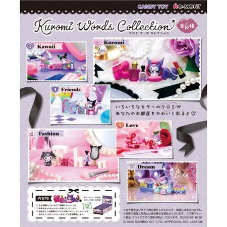 Re-ment Sanrio Kuromi Words Collection 6pcs Complete Box